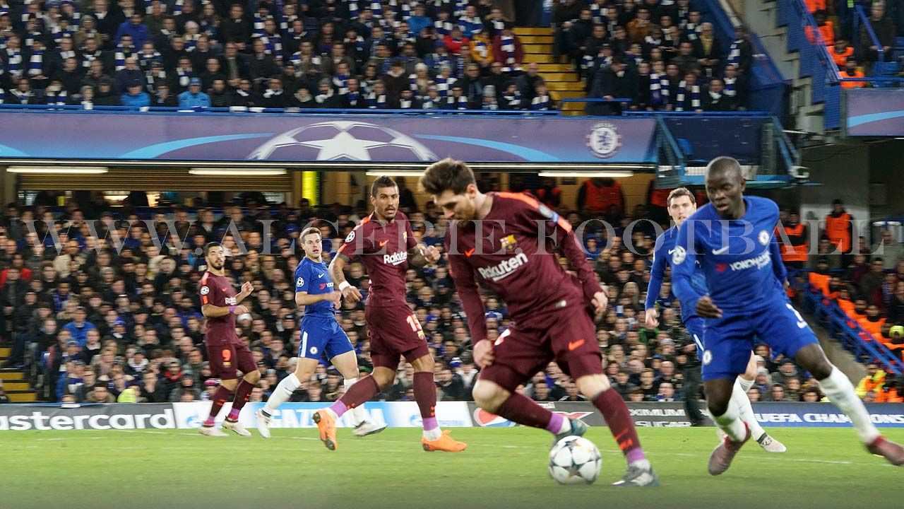 Les images du match entre Chelsea et le FC Barcelone, en 1/8 éme de finale de la champions ligue