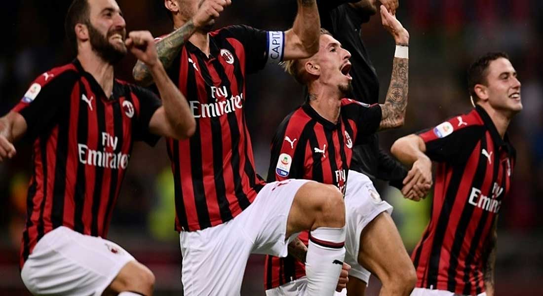 Calcio : Milan AC 2 – AS Roma 1 , les Rossoneri à la dernière seconde, vidéo