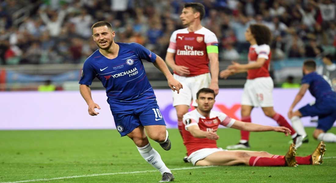 Hazard Assomme Arsenal et offre à Chelsea sa 2e Ligue Europa , vidéo