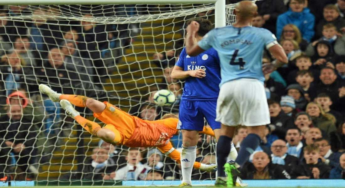 Premier League : Manchester City 1 – Leicester City 0 , merci Kompany, vidéo