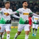 Le but de Rami Bensebaini face à Francfort Bensebaïni