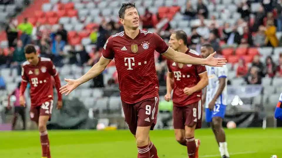 Bundesliga : Bayern Munich – Hertha BSC (5-0) , Lewandowski signe un triplé ( vidéo)