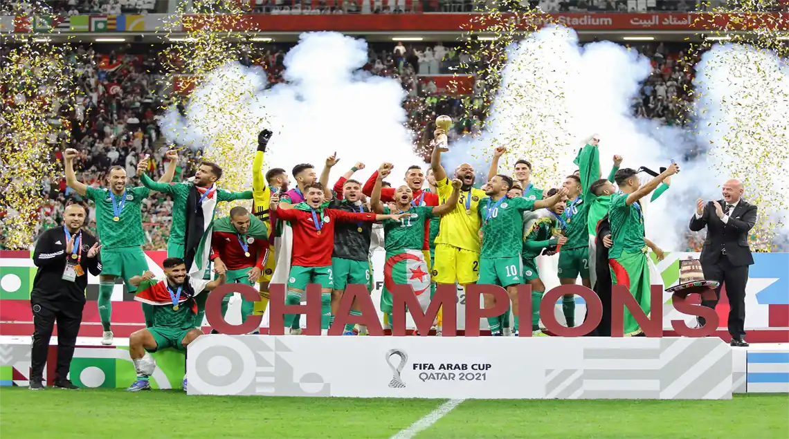 Coupe arabe FIFA : Arrivée à Alger des héros de Doha après le sacre face à la Tunisie (2-0)