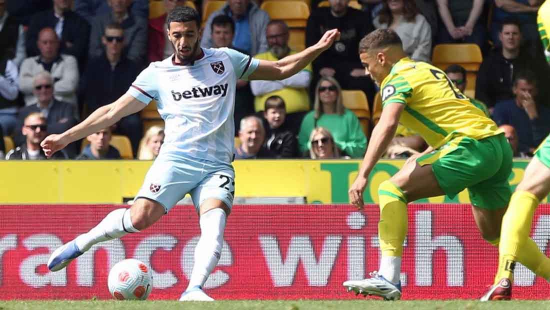 West Ham United : Saïd Benrahma s’offre un doublé face à Norwich – Vidéo