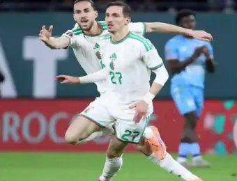 CAN 2025 : Le But de Boulbina avec le commentaire de Hafid Derradji et les réactions de Boulbina et de Amoura - Vidéo