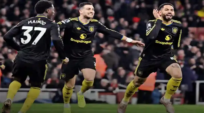 Premier League : Manchester United crée l’exploit à l’Emirates face au leader Arsenal – Vidéo